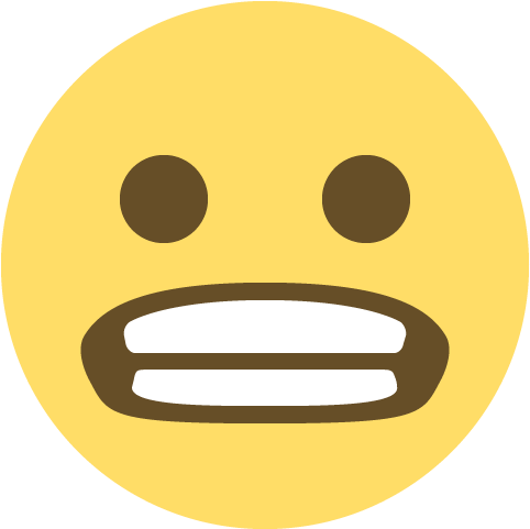 Grimacing Face Emoji - Emoji Flat Png (512x512)