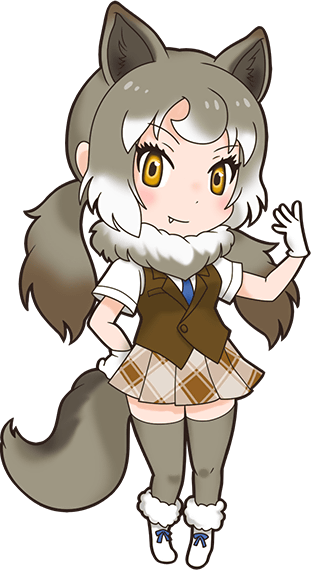 Eastern Wolf - Italian Wolf Kemono Friends (311x570)