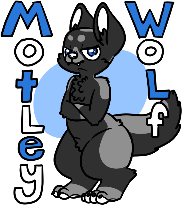 Motley Wolf Badge By Kawaii Fur Costumes - Fursuit (698x763)