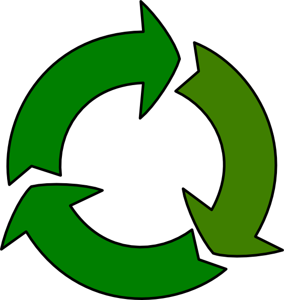 Recycle Clip Art At Clker - Poster Of Recycling For Kids (564x596)