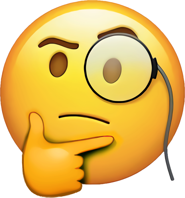 Rich Thinking Emoji - Face Emoji Apple (649x696)