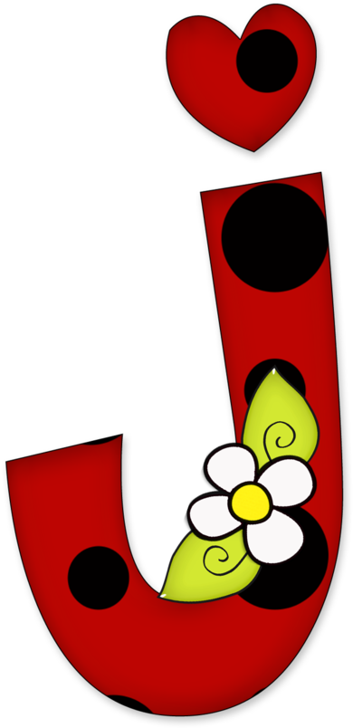 Say Hello - Letras Decoradas Con Mariquitas (900x869)