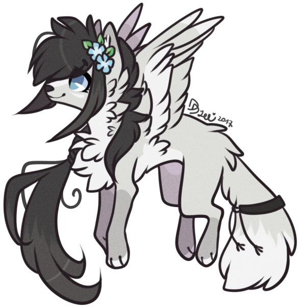 White Winged Wolf By D-dyee - Digital Art (588x604)