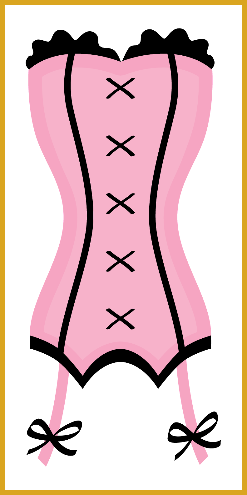 Shocking Minus Say Hello Clipart Sexy Fashion Clip - Lingerie Clip Art (791x1583)