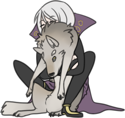 Wolf Friend By Paradoxmachine On Deviantart - Gray Wolf (412x388)