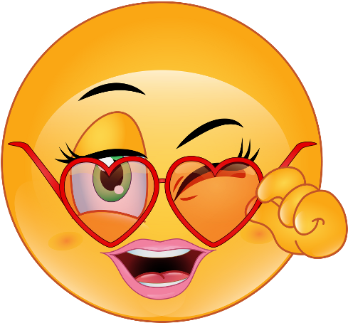 Emoji Emoticon Flirting Smiley Love - Flirty Emojis (512x500)