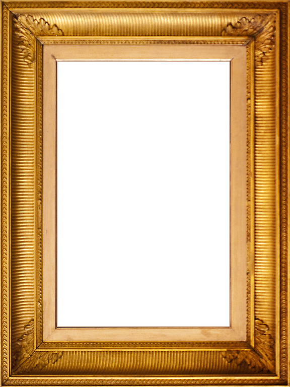 Presentation Photo Frames - Antique Gold Leaf Frame (576x768)