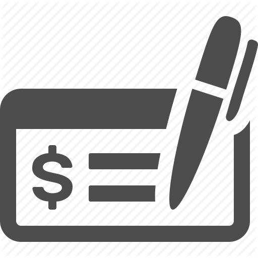 Bank Check Icon (512x512)