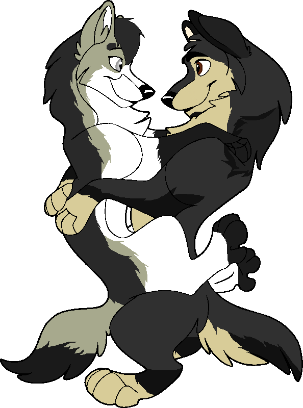 You Gaming - Wolf Love Cartoon (594x800)