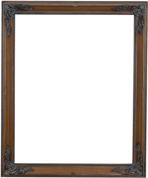 412 Walnut Picture Frame - Picture Frame (504x600)