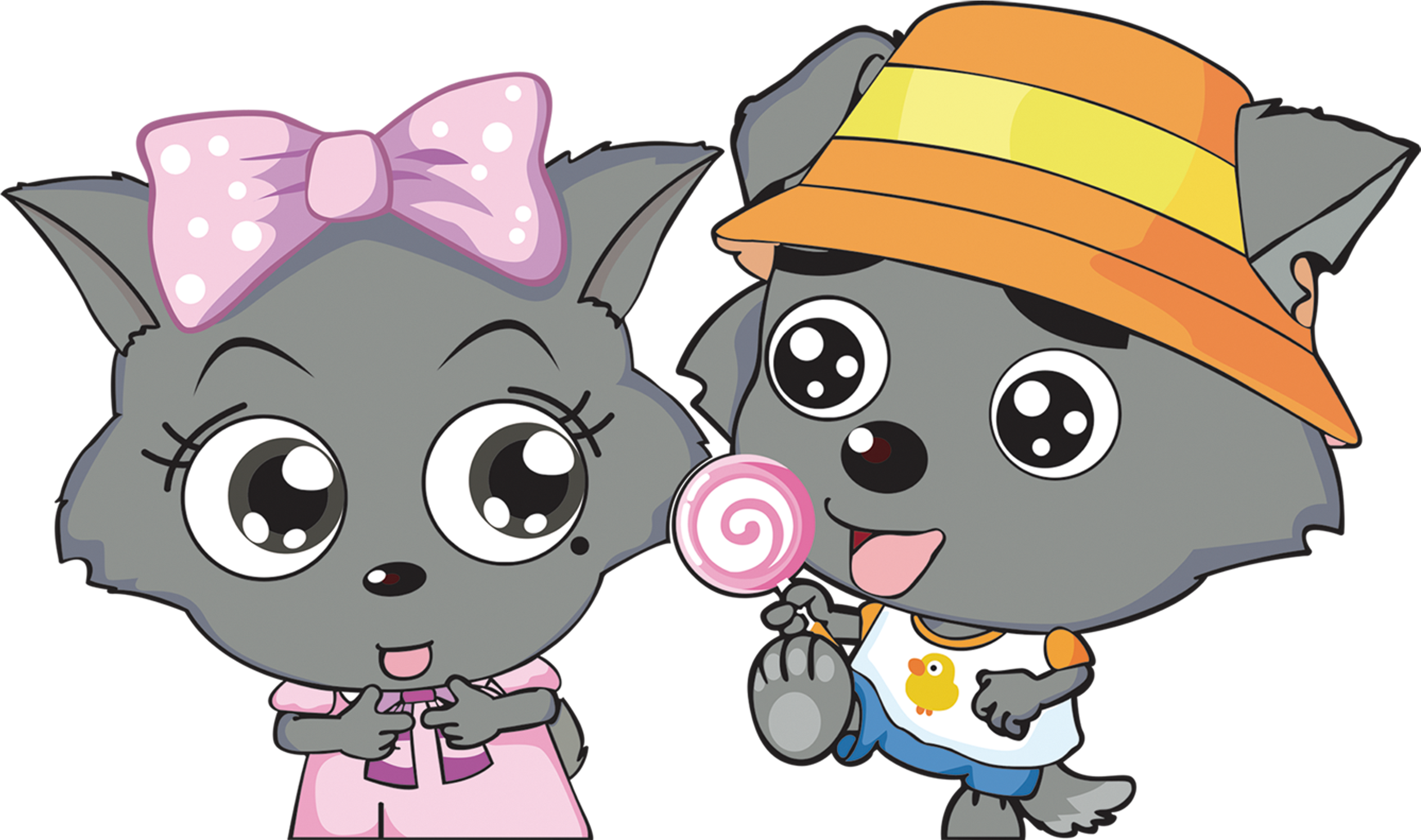 Sheep Gray Wolf Animation Creative Power Entertaining - Happy Forever Cross Stitch, Cartoon, The Grey Wolf (3543x3543)