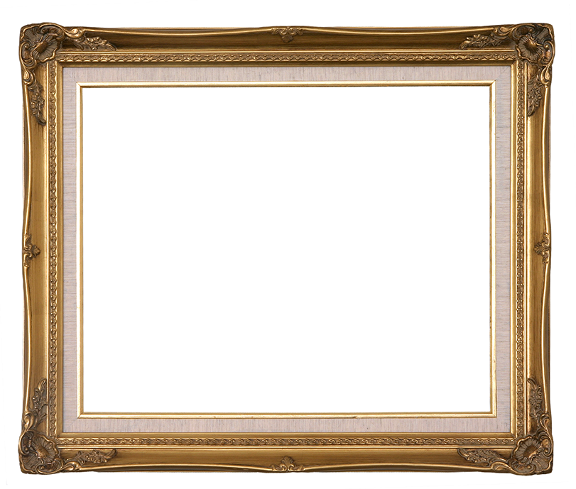 Traditional Gold Ornate Readymade With A Linen Liner - Gilt Frame (811x689)