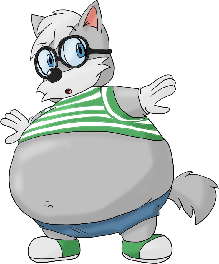 Welly Wolf Bloated By Juacoproductionsarts - Cartoon (744x898)