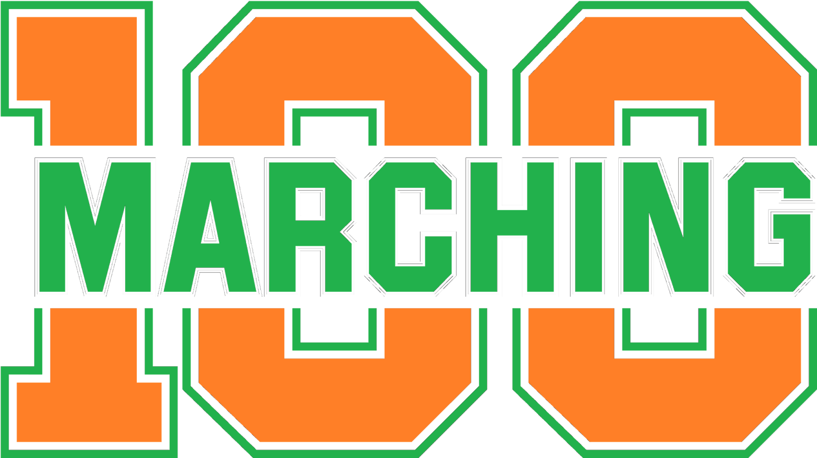 9) The Marching 100 - (florida A&m University) - Marching 100 Logo (1600x898)
