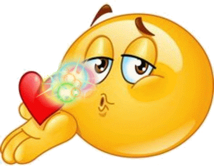 Foto Animada - Blowing Kiss Emoji Gif (420x325)