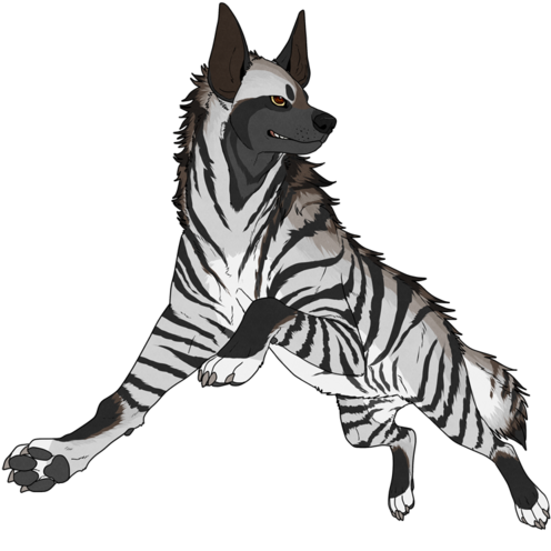 Envy The Hyena By Snivy-d74a4s7 - Striped Hyena Deviantart (500x533)