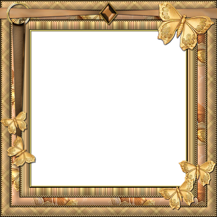 Cadre Gold Butterfly Frame - Picture Frame (422x422)