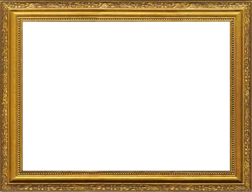 Gold Frame Png - Png Picture Frame Gold (500x381)