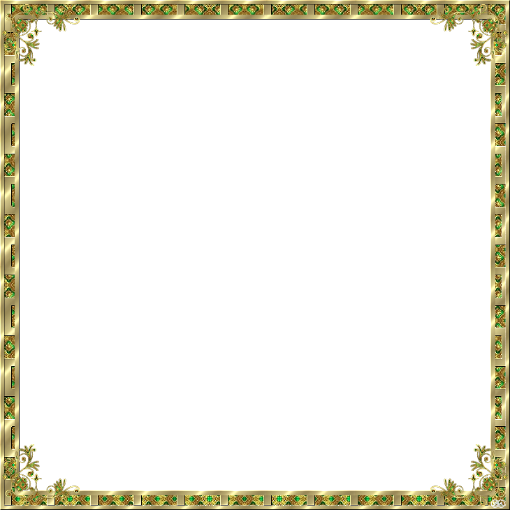 Green Picture Frames 4 Of 6 Pages - Teşekkür Belgesi Çerçevesi Png (730x730)