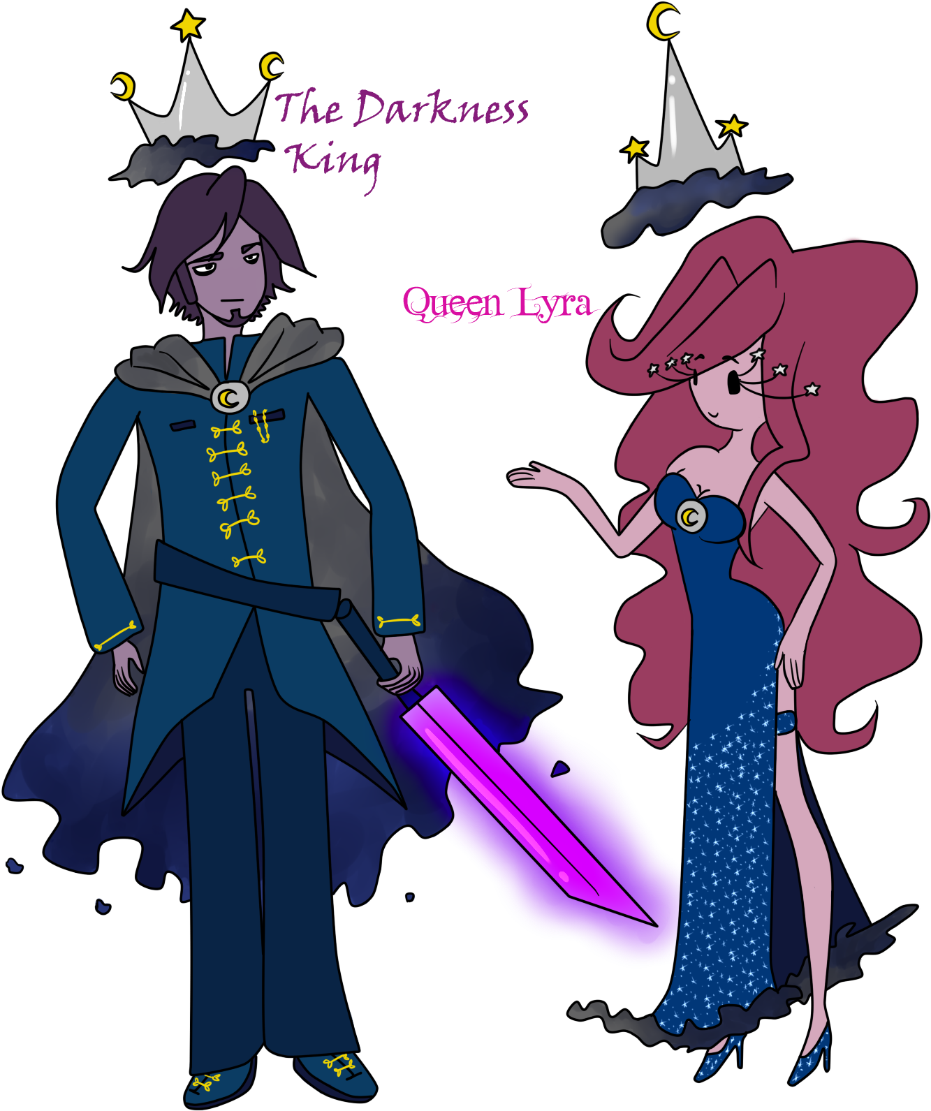 The Darkness King N Queen Lyra By Dannikenka - Cartoon (1600x1600)