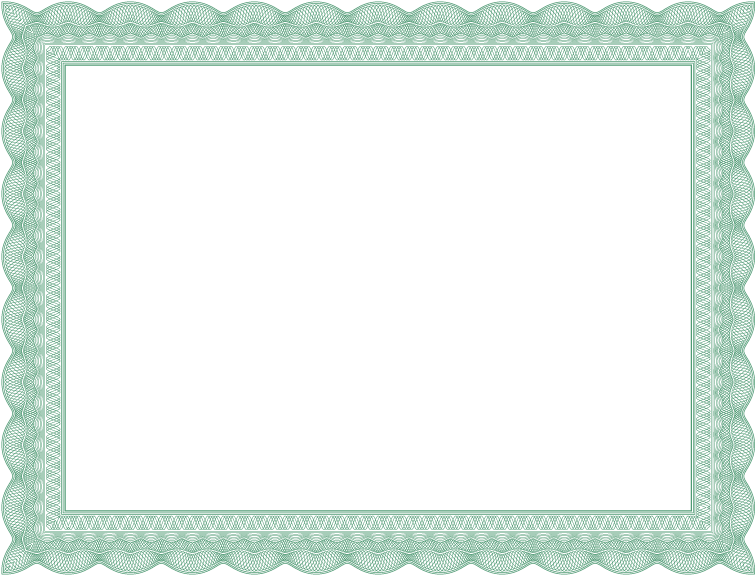 Blue Certificate Border Png (792x612)