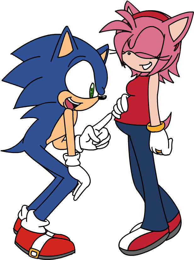 Sonic And Amy Having A Baby In - Cartoon (832x961)