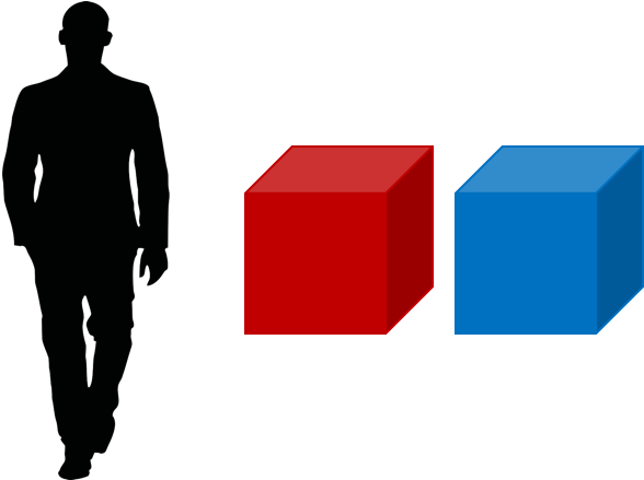 An Artist's Conception Of The Two Boxes Now On Your - Walking Man (619x438)