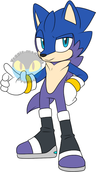 Lupe The Wolf X Sonic The Hedgehog - Sonic Oc Mephiles (400x600)