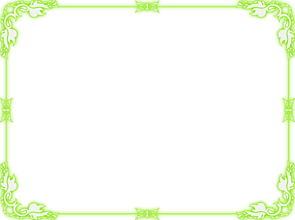 Glow Green Frame Png (940x700)