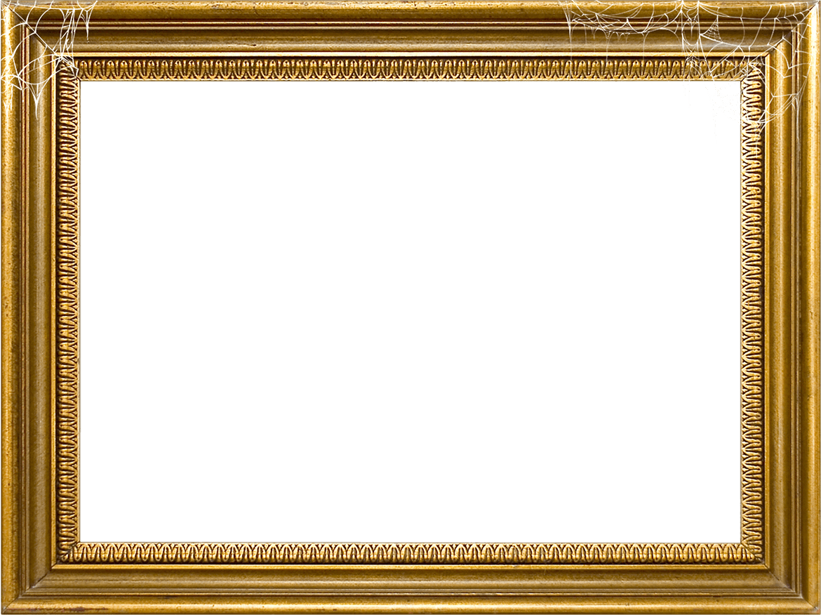 Vintage Gold Frame Transparent (1170x876)