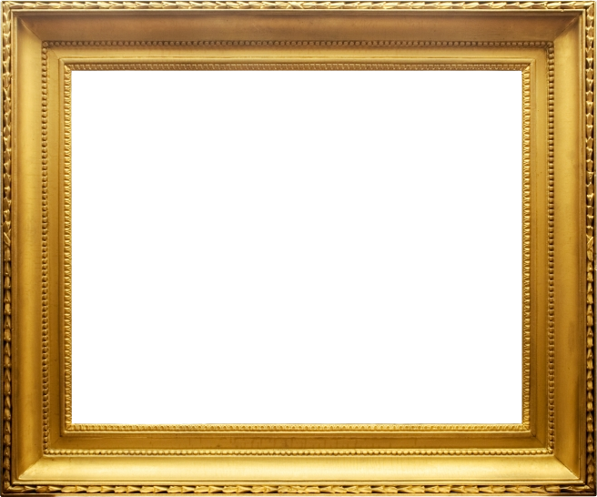 Classy Gold - Transparent Gold Picture Frames (656x546)