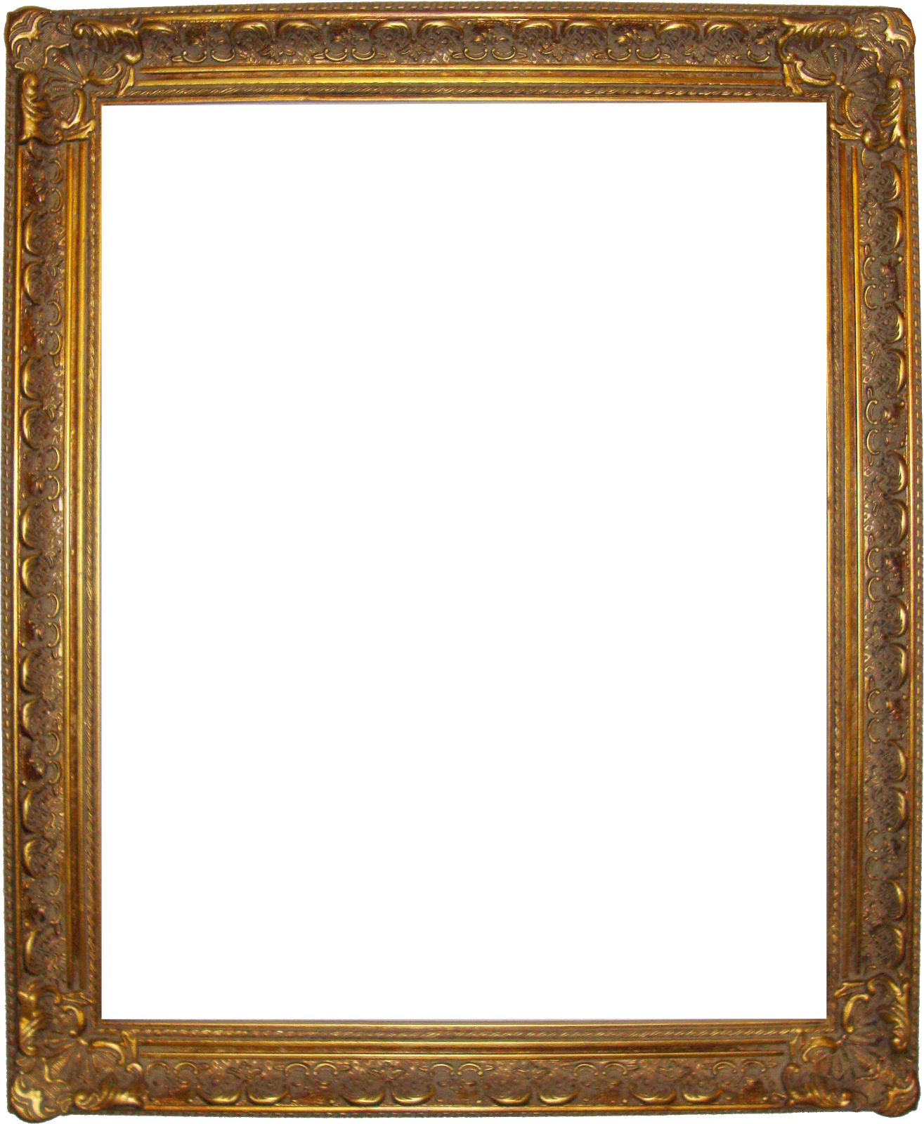 Simple Gold Frame Png Photo - Wood Frame No Background (1315x1600)