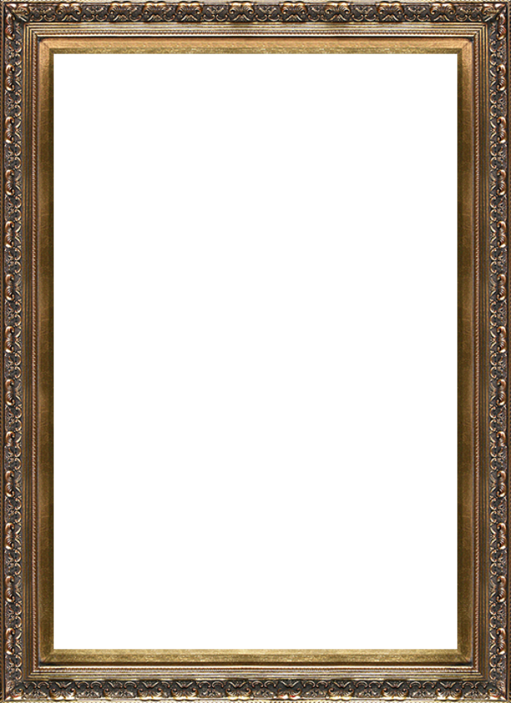 Free Antique Gold Frame Png - Martin Johnson Heade 'blue Morpho Butterfly' Hand Painted (727x1000)