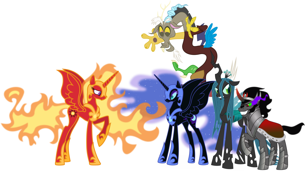 Alicorn, Antagonist, Artist - King Sombra Nightmare Moon (1280x716)