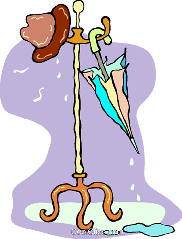 Kleiderständer Clipart - Coat Rack Clipart (365x480)