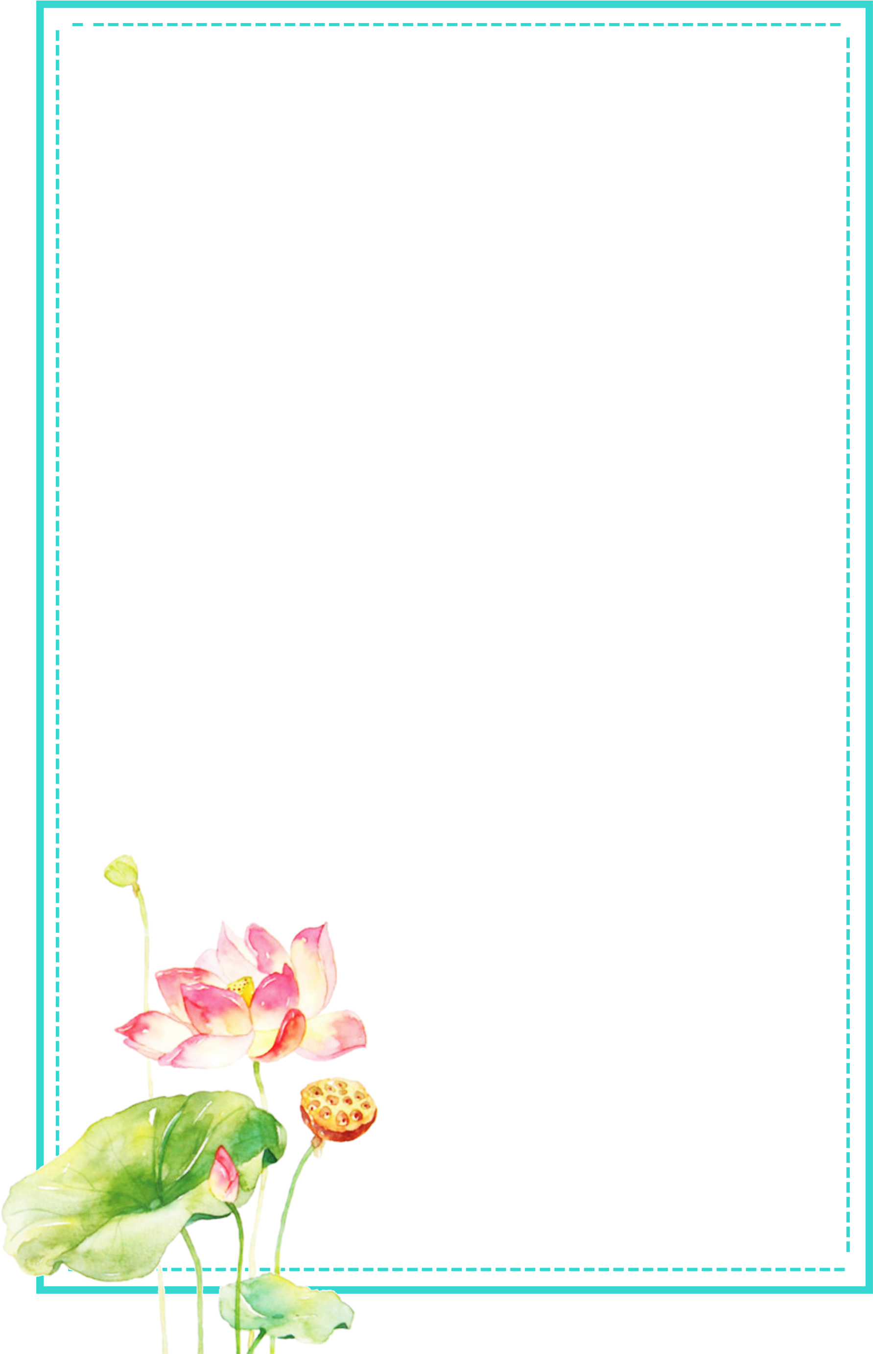 Paper Petal Picture Frame Green Pattern - Orchid (2033x2898)