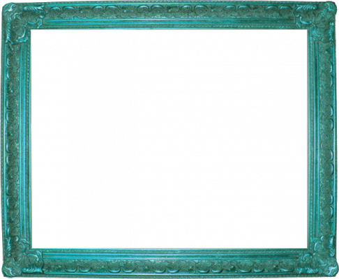 Simple Vintage Sea Green Frame - Picture Frame (486x400)
