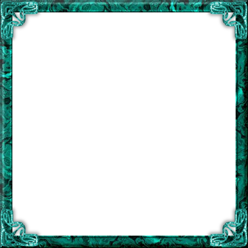 Teal Frame Png - Transparent Border (500x500)