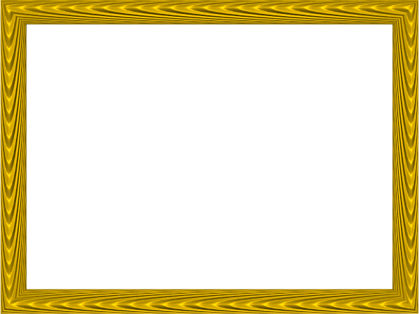 Yellow Border Frame Png Transparent - D Un Cadre (600x450)