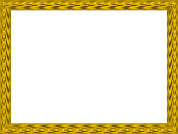 Yellow Border Frame Png Transparent - D Un Cadre (600x450)