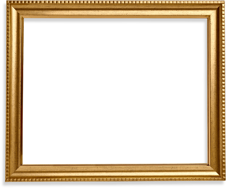 Gold Frame Png Pic - Gold Frame (1000x859)