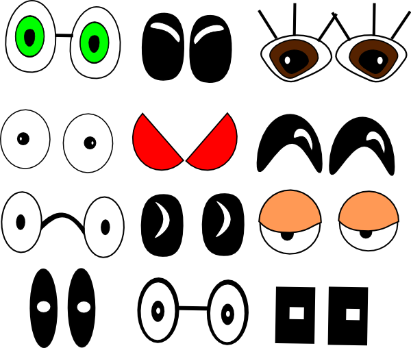 Eyes Collection Clip Art At Clker Com Vector Clip Art - Spider Eyes Clip Art (600x508)