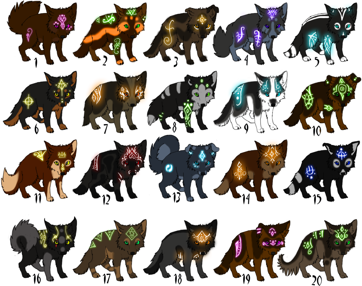 #pups Drawings On Paigeeworld - Horse Markings (1280x1039)