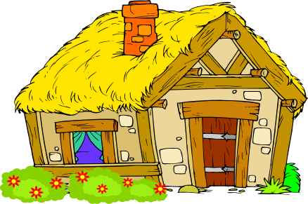 Village Clipart Village Home - Village House Clipart Png (438x291)