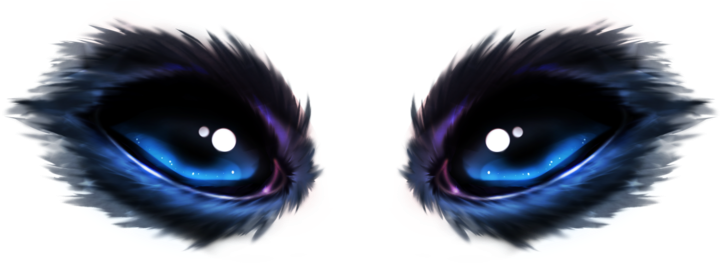 Fantasy Eyes By Ayko-wolf - Ojos De Obo Png (800x375)