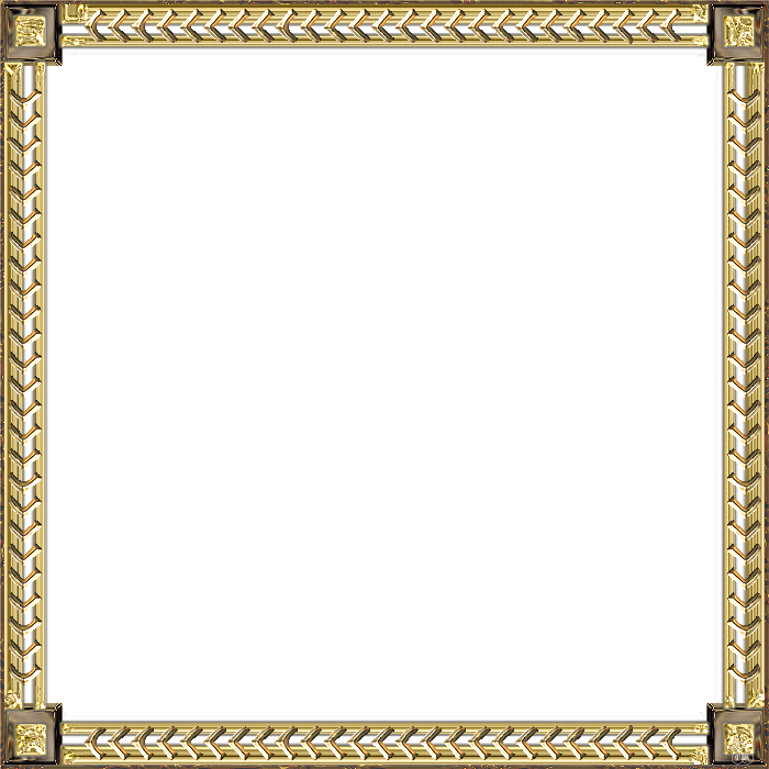 Yellow Frame Png - Fancy Photo Frames Png (700x700)