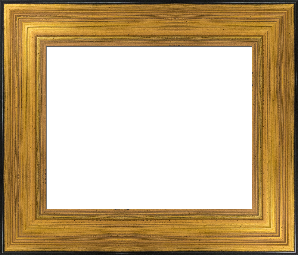 Thick Antique Gold Frame, Relic Custom Frame I Framedit - 액자틀 Png (990x846)