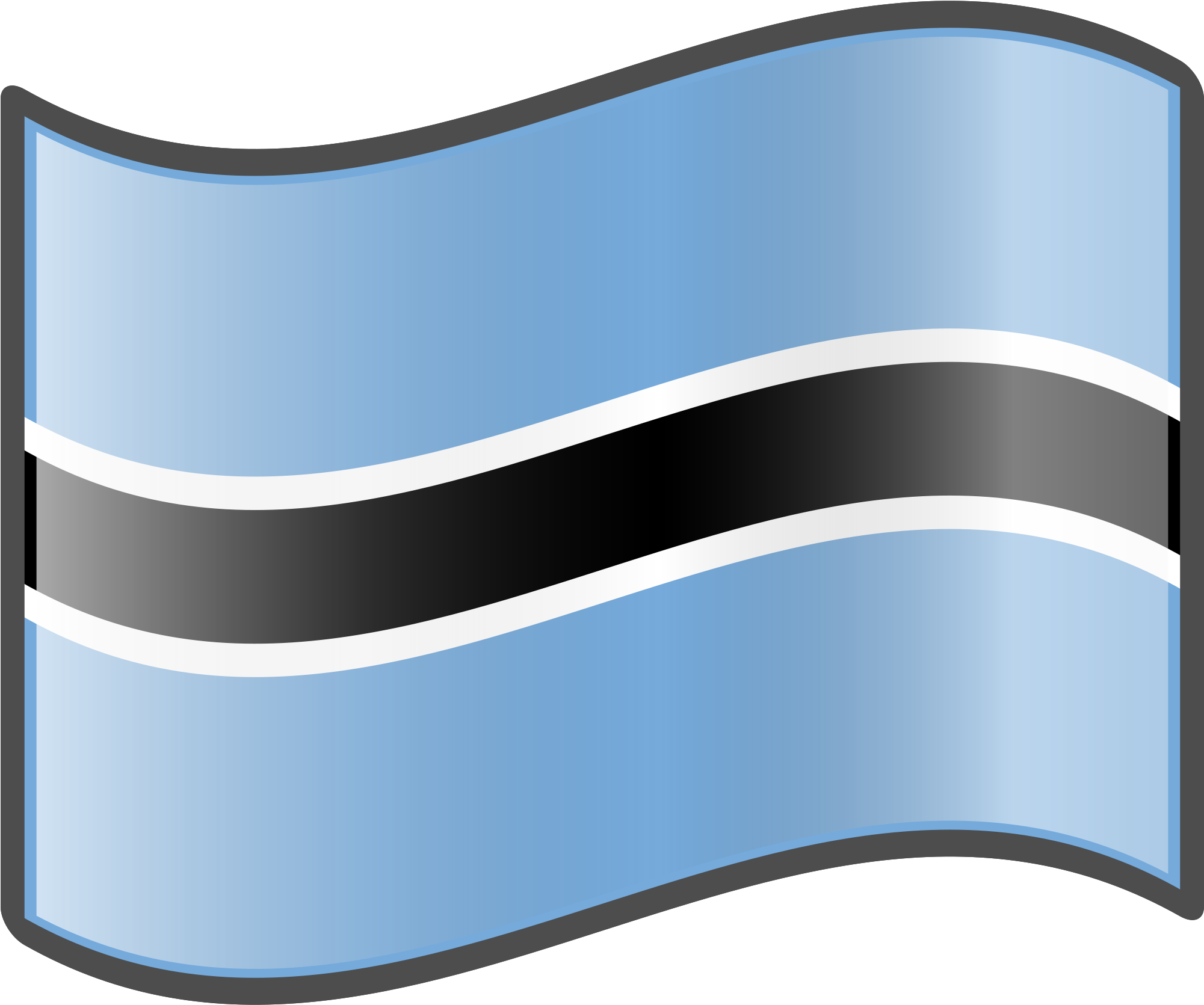 Botswana Flag - Nuvola (2000x2000)
