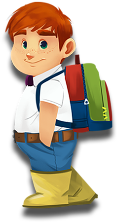Norman Noms Cartoon Character Boy Ginger Hair Redhead - Red Hair (358x510)