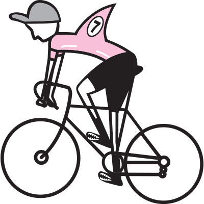 Speedyshark Man On Bike - Bicycle (400x400)